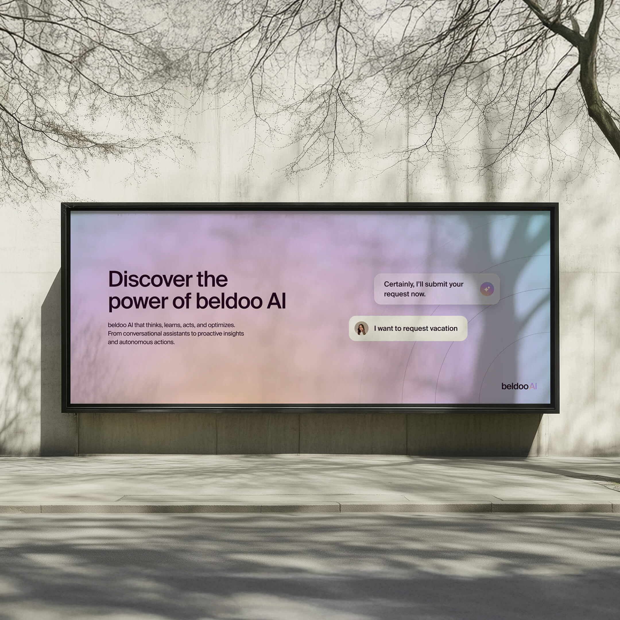 Beldoo out-of-home design mockup 1