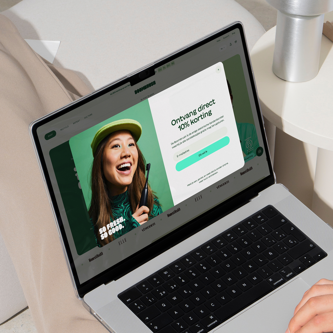 Boombrush discount promotion design layout