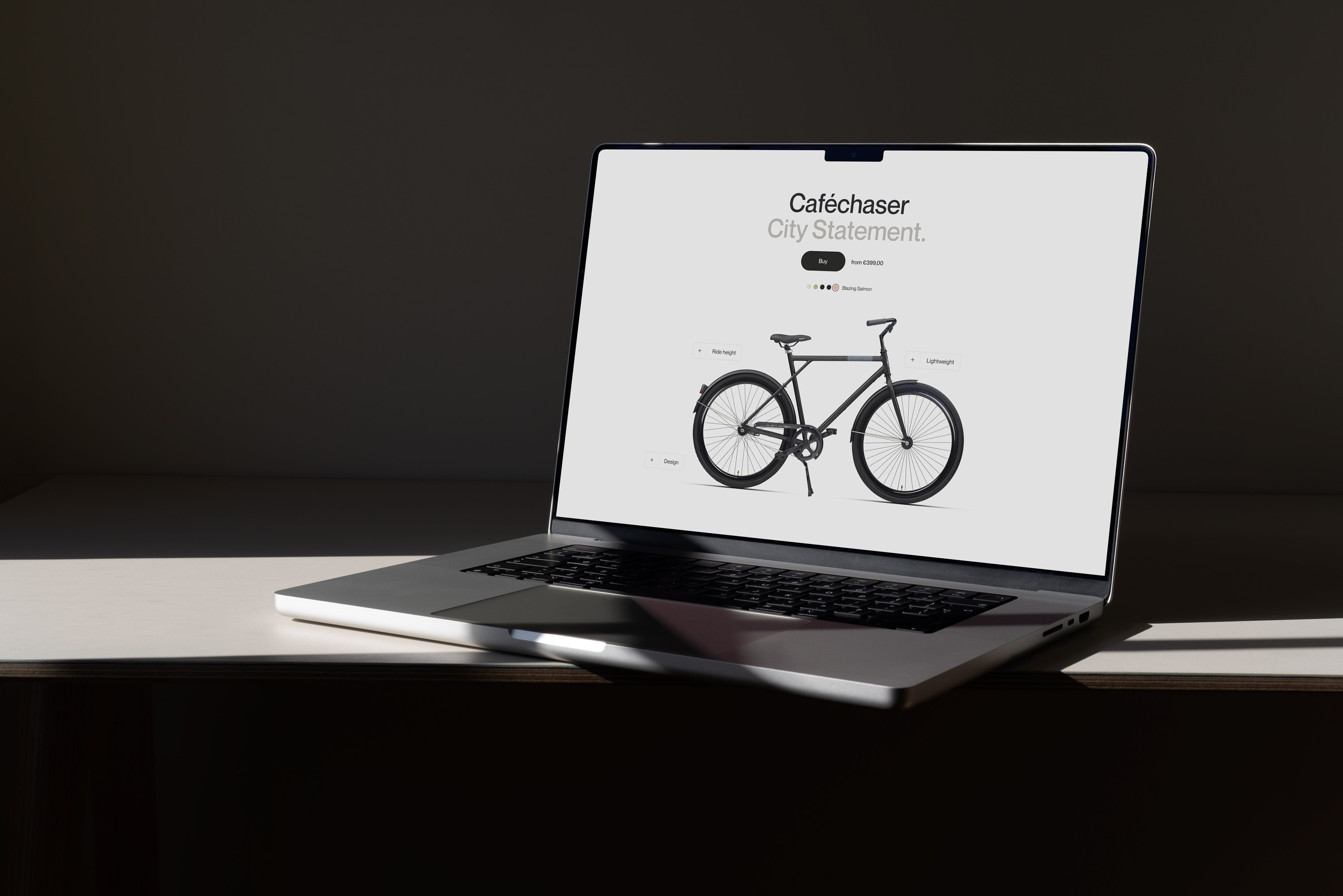 Veloretti bicycle product mockup
